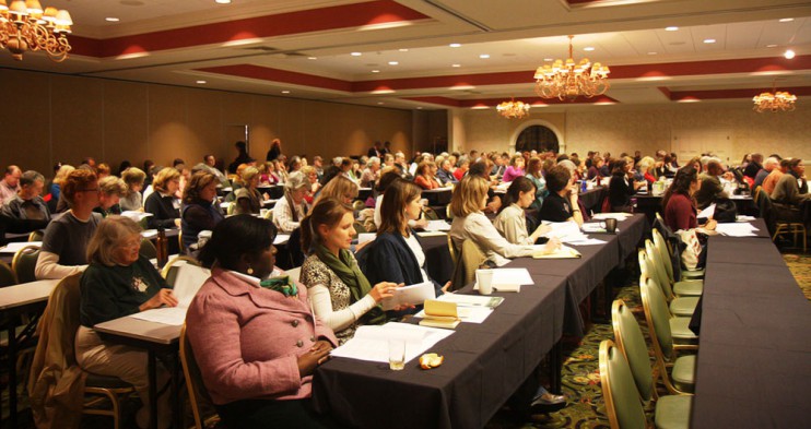 Main lecture hall at the 2011 Turning A New Leaf Conference in PA.